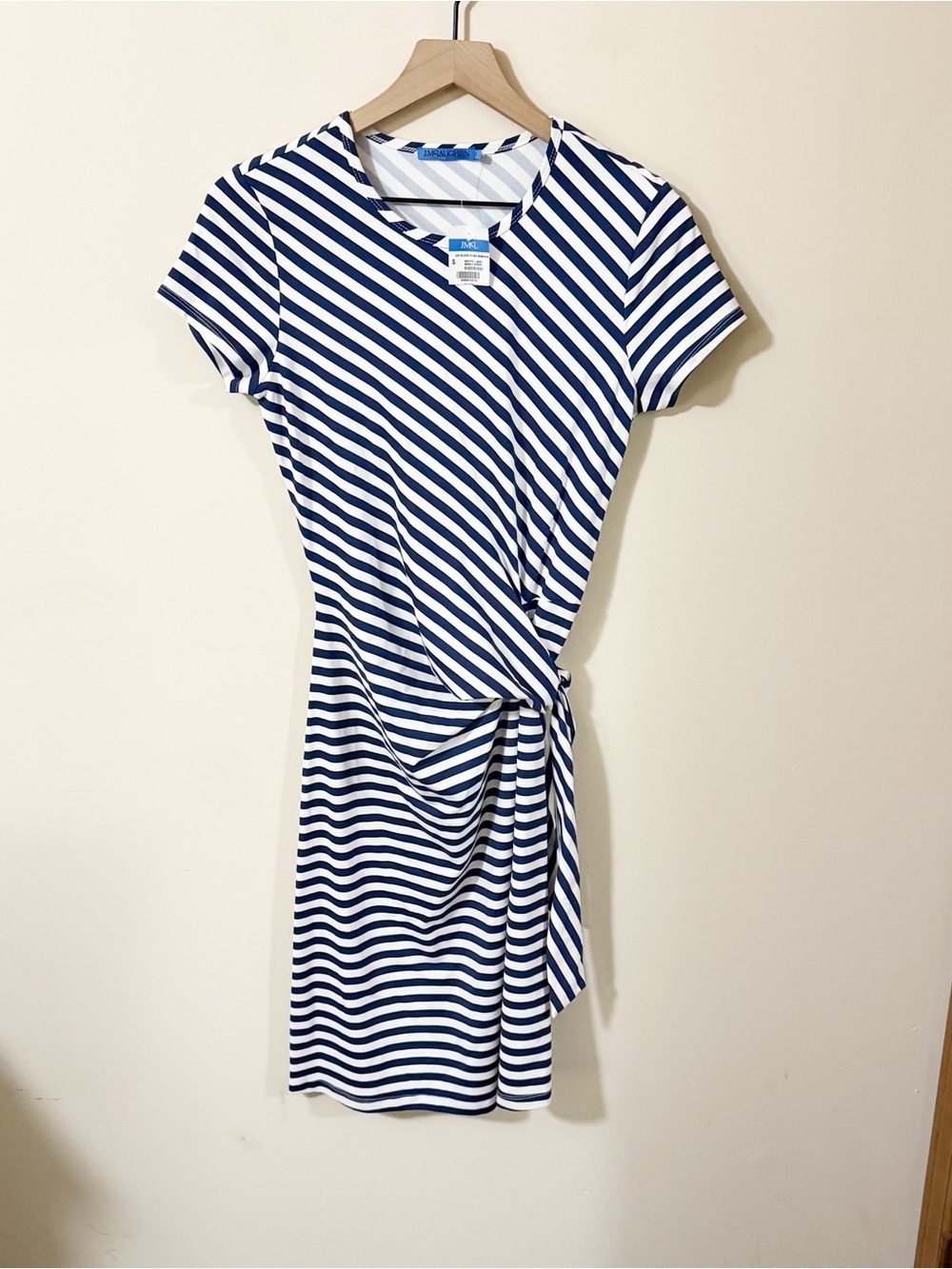NWT J. Mclaughlin Bangle Navy Striped Womens Dress Size Small Summer Vacation